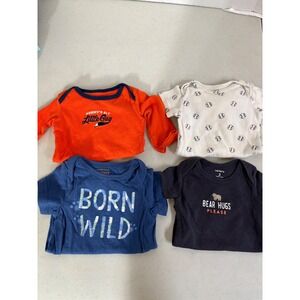 Baby Boys‎ Bodysuits 3 Months Carter's Jumping Beans Lot of 4